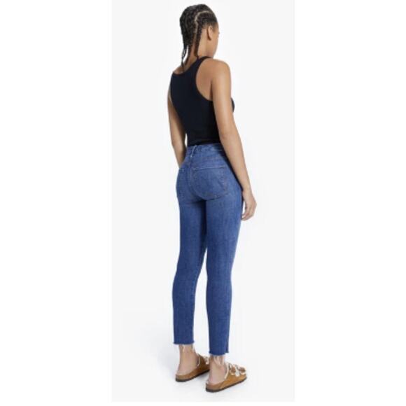 Mother High Waist Double Looker Ankle Fray Fruit Carts Evil Eye Size 25 - Picture 4 of 15